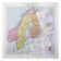 Old map Scandinavia Norway Sweden Finland 43x43cm from 1950