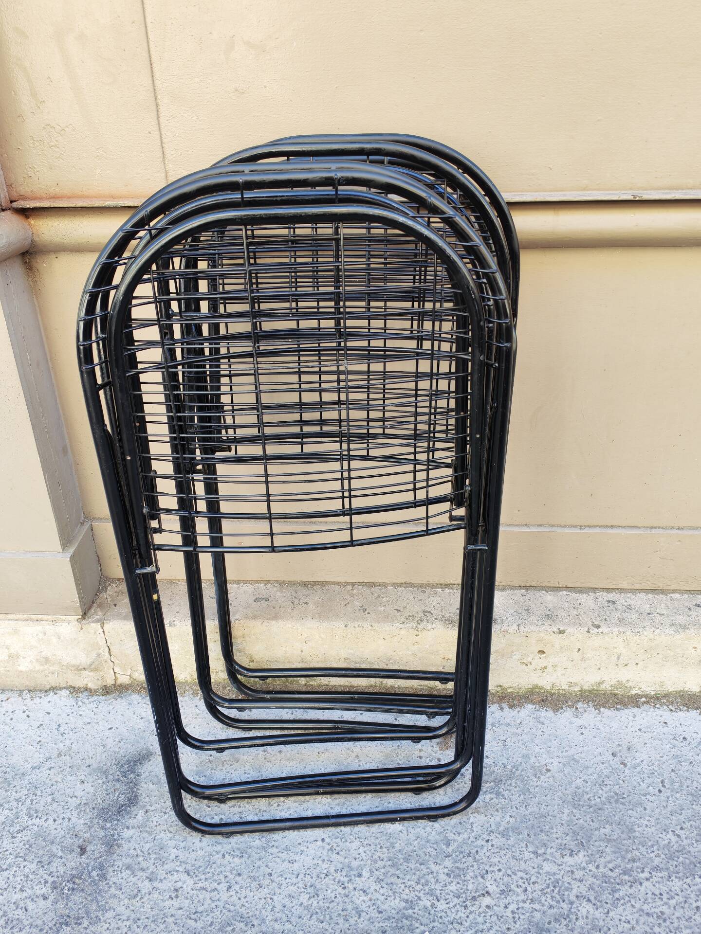 Set of 4 minimalist chairs "Åland" Niels Gammelgaard 1980