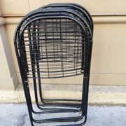 Set of 4 minimalist chairs "Åland" Niels Gammelgaard 1980