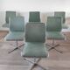 Suite de 6 chaises pivotantes Roche Bobois, 70's