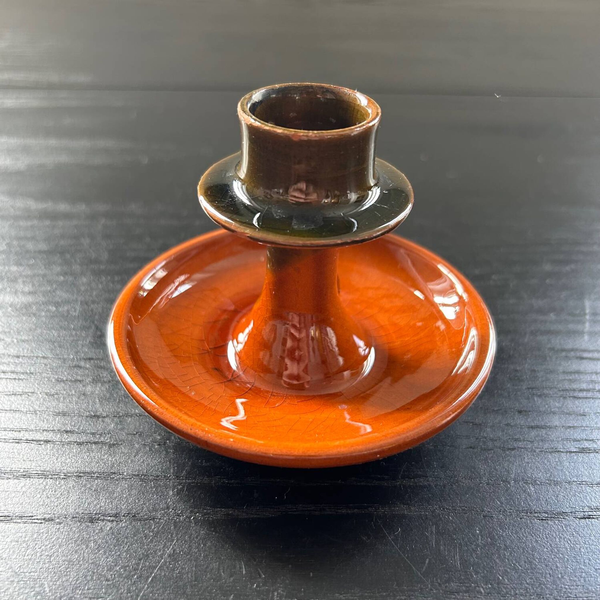 Earthenware candle holder
