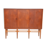 Armoire en teck danoise moderne du milieu du siècle