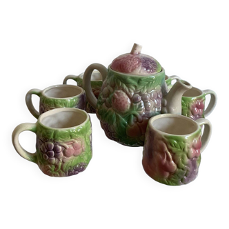 80s slip tea service