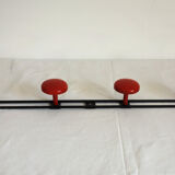 Vintage metal wall coat rack
