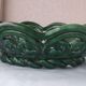 Green ceramic bowl