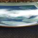 Square bowl in Lunéville Saint Clément earthenware, Monet's Water Lilies decoration.