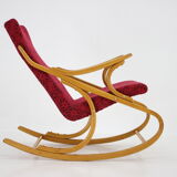 1970s Beech Rocking Chair by Ton, Czechoslovakia