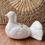 Ceramic vase bird flower spike