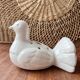 Ceramic vase bird flower spike