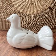 Ceramic vase bird flower spike