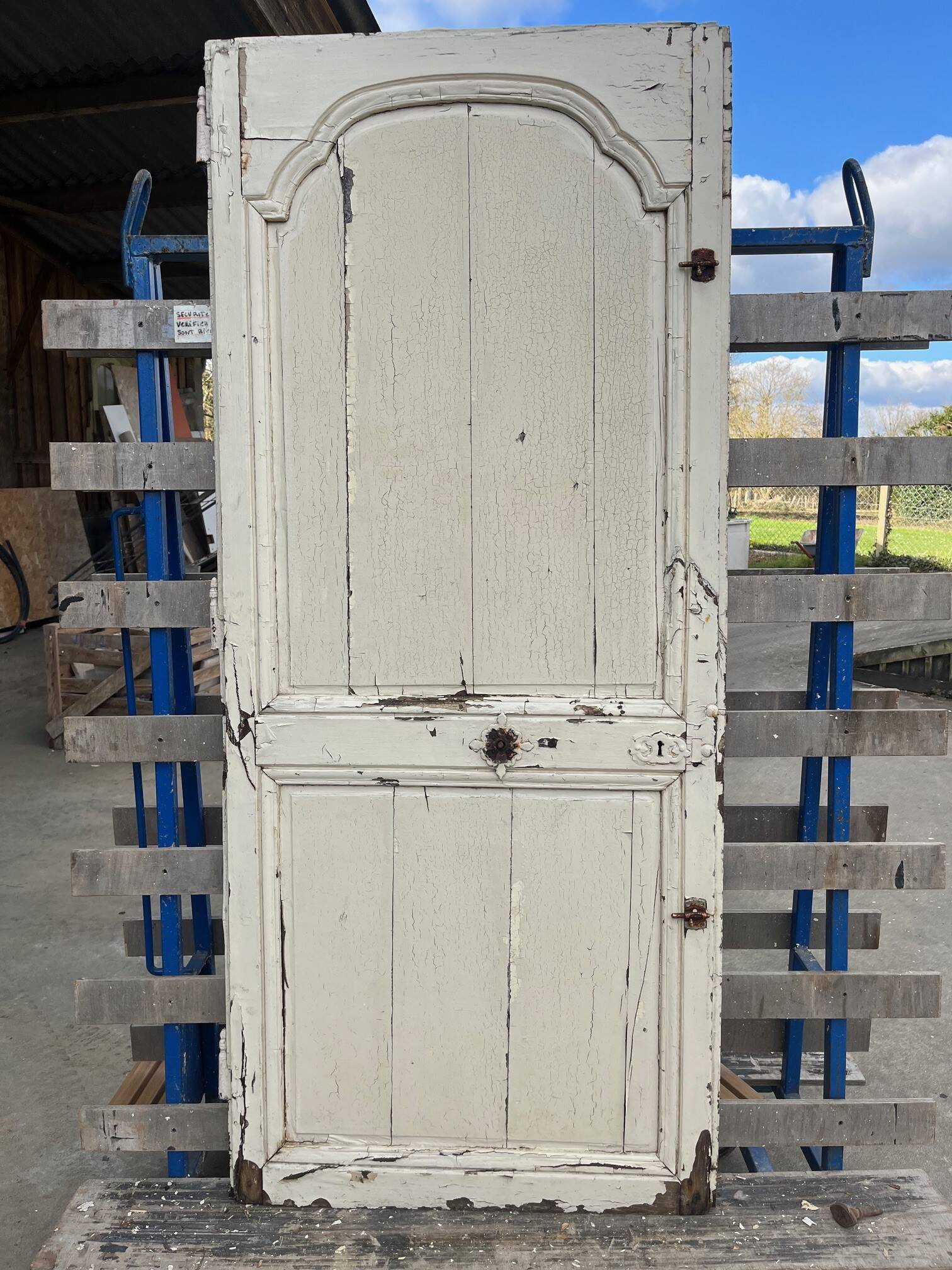 porte ancienne à double face , époque 18e