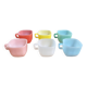 Set of 6 colorful glases / cups by Opale 1960s