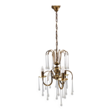 Murano Glass Teardrop Chandelier in the Style of Venini, Italy