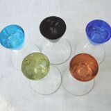 Set of 5 alcohol glasses