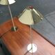 Hollywood Regency mid-century brass table lamps, 1960s, set of 2