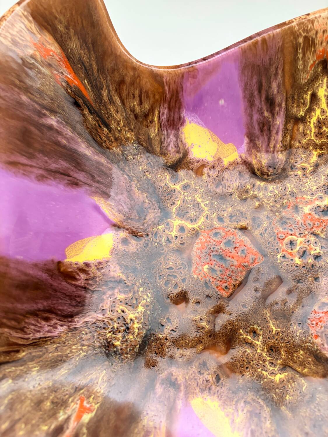 Vintage Vallauris decorative plate from the 50s/60s – glazed ceramic