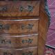 Chiffonier ou semainier style Louis XV, marqueté et marbre