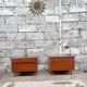 Pair of bedside tables, end of vintage sofa, old 1950