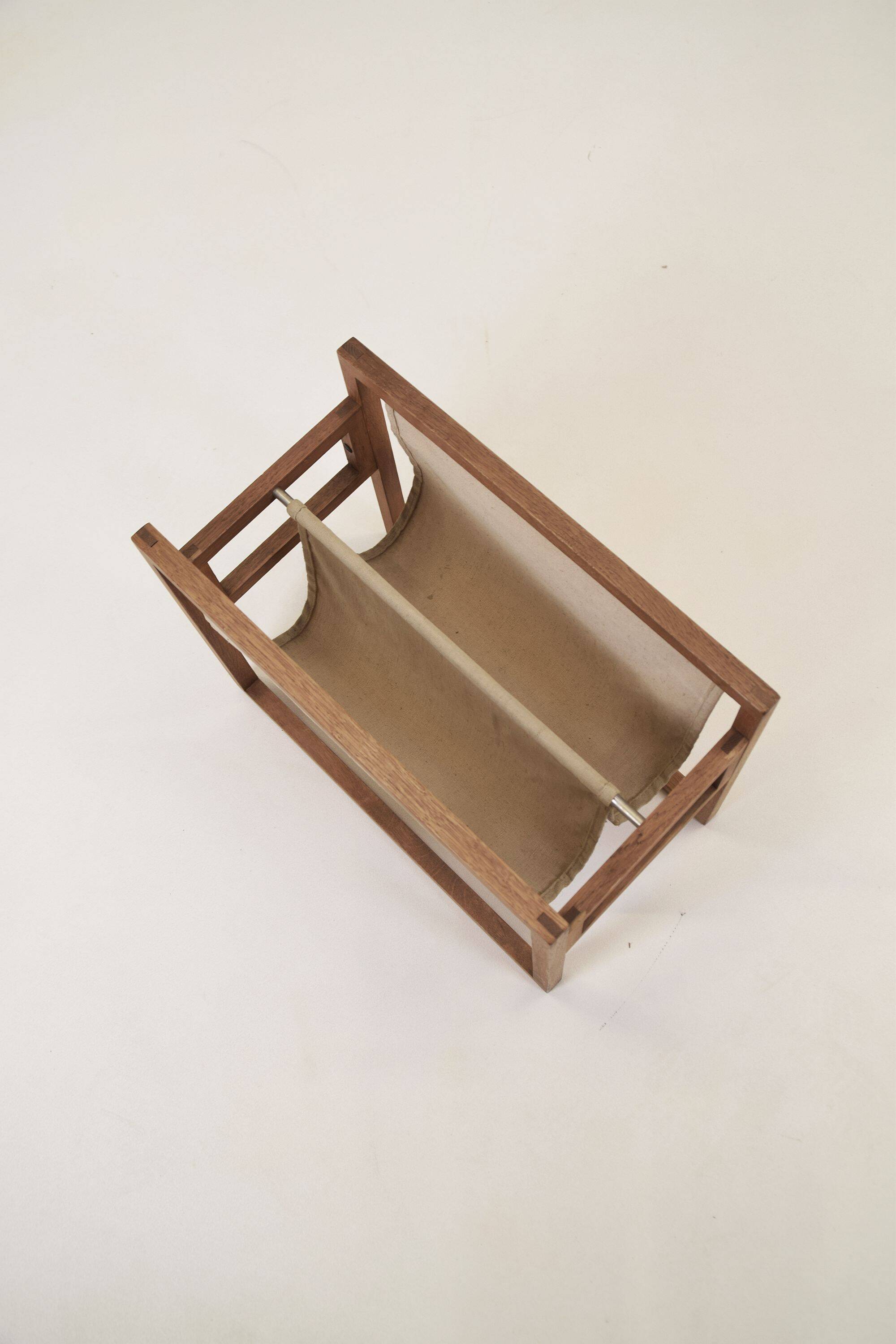 Danish magazine holder by Henning Wind-Hansen for Sika Mobler, 1960s