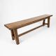 Solid oak farmhouse bench, 160cm in length.