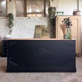 Old counter with black patina