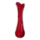 Vintage red Murano soliflore vase