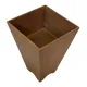 Vintage wooden planter with a minimalist, geometric design