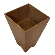 Jardinière en bois minimaliste, géométrique vintage