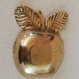 Apple-shaped brass pocket empty