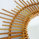 Vintage rattan sun mirror. Year 60