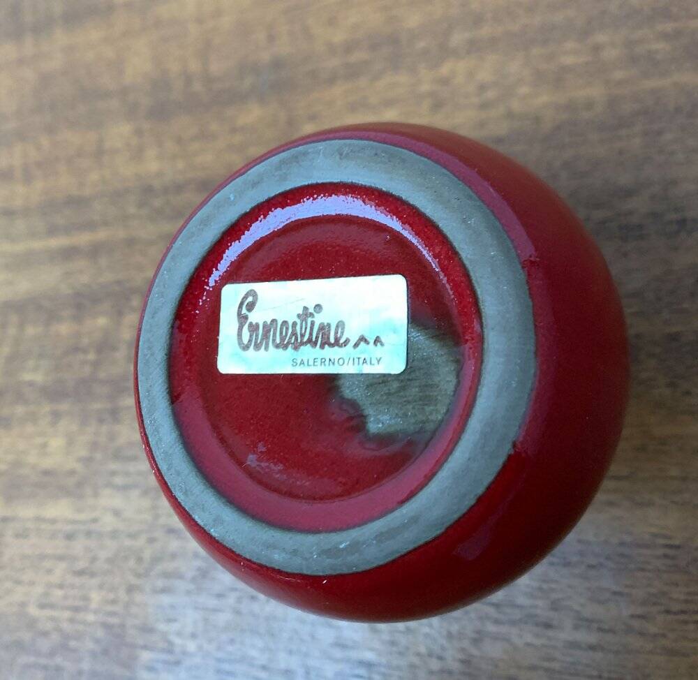 Small Italian Carafe Vase from the Mid-Century by Ernestine, 1960s