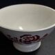 Sarreguemines earthenware bowl with red decoration, second half of the 20th century
