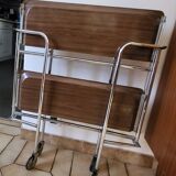 Vintage folding serving trolley