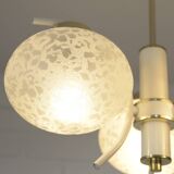 Vintage chandelier MCM Sputnik pendant lamp 1970s white hanging lamp