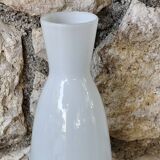 Vase en verre blanc