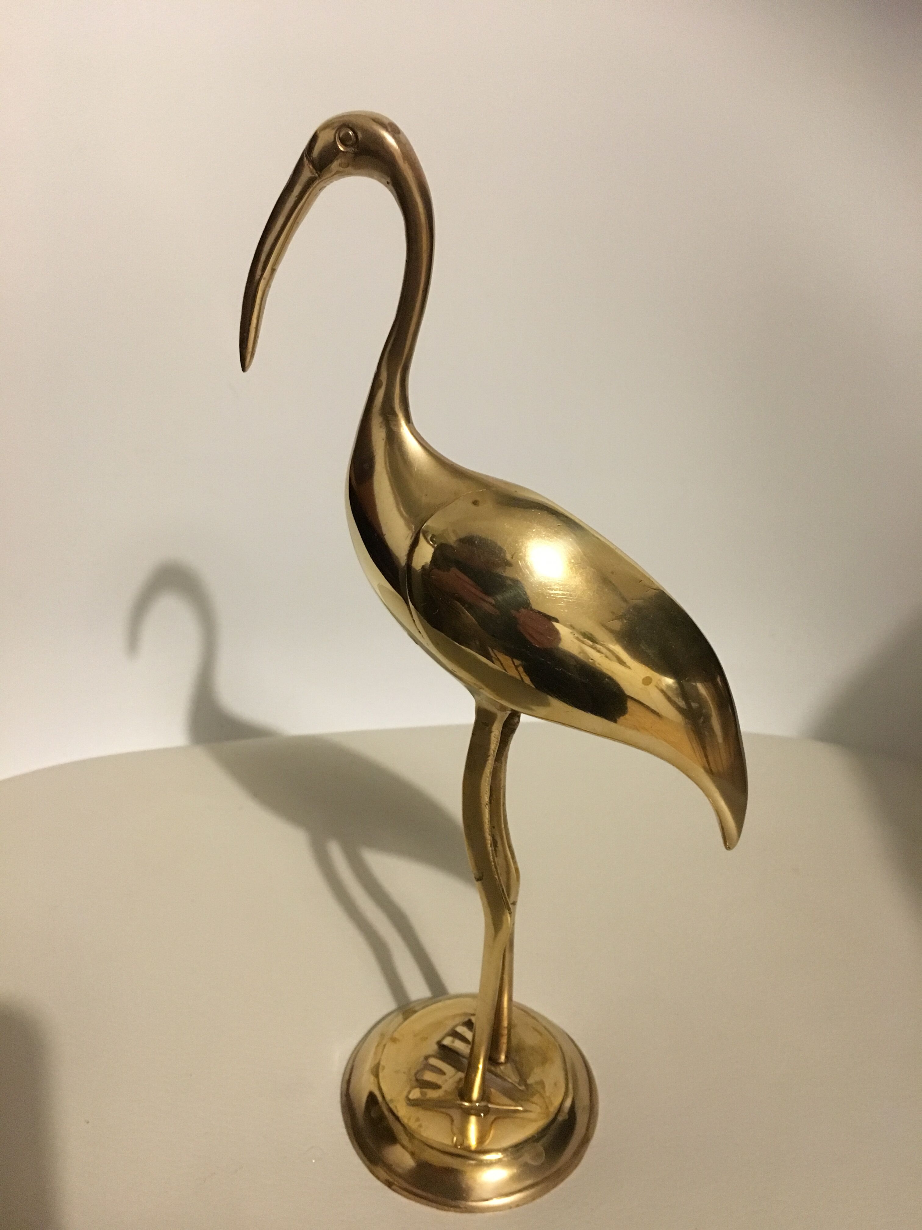 Golden brass Flamingo