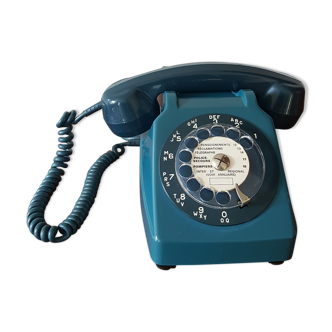 Old vintage blue socotel s63 phone