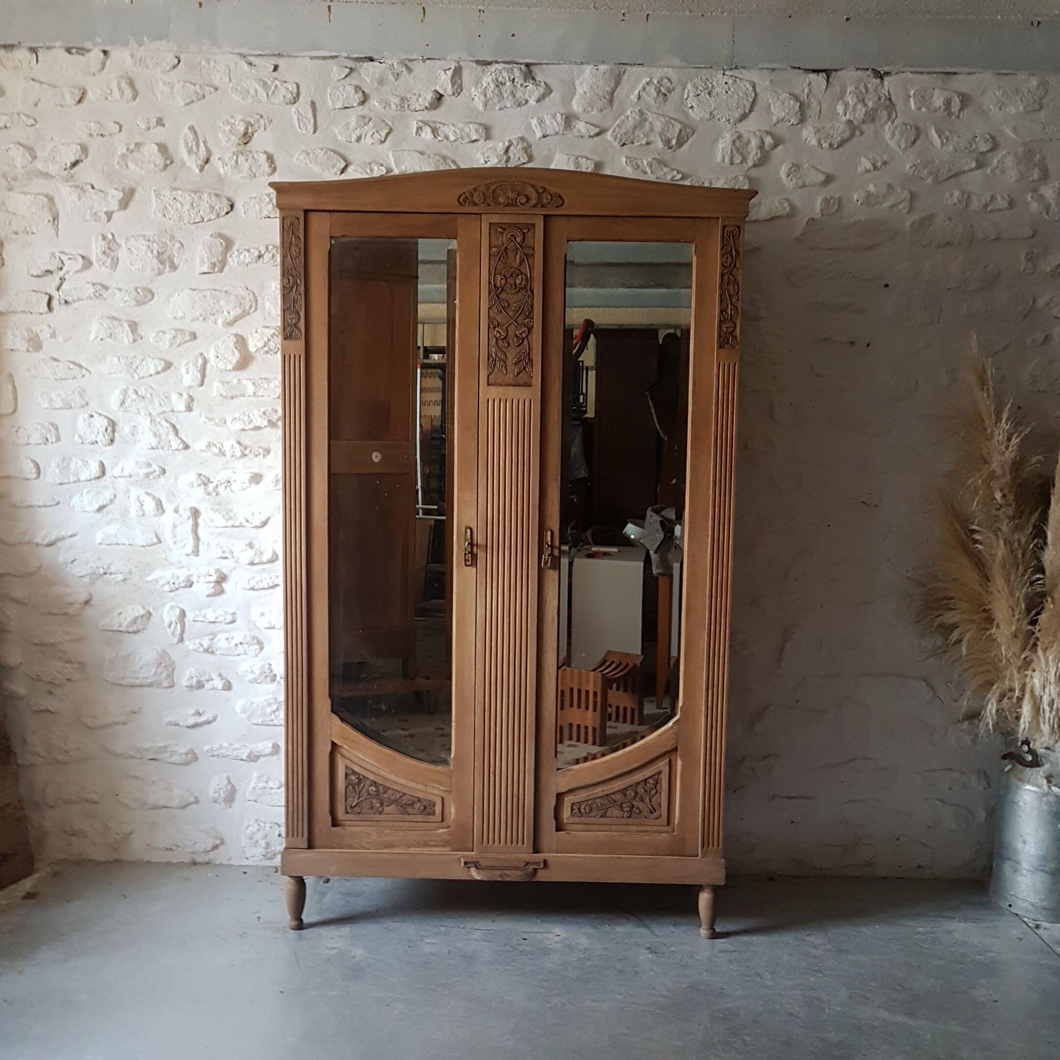 Art deco oak cabinet