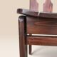Set of five brutalist chairs in solid pine.