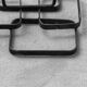 Vintage wall coat rack in metal, 1970s modernist