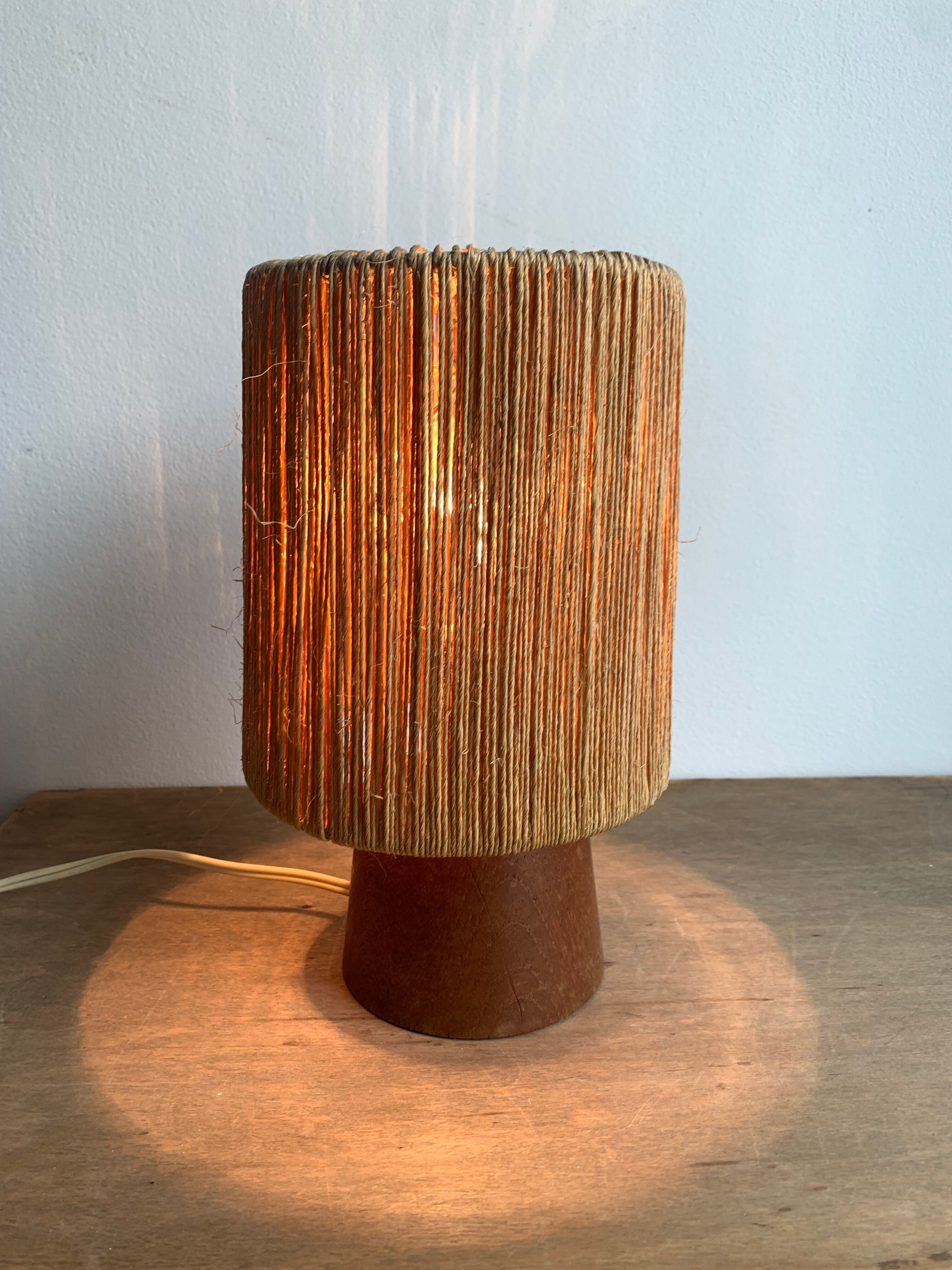 Mid-Centry Teak Lamp, Denmark, 1960s