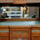 Very Rare Empire Half-Moon Shaped Library Buffet with Putti