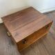 Boîte de rangement vintage en bois 1900s