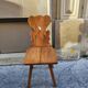 1960s solid wood folk chair