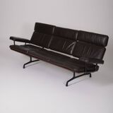 Charles and Ray Eames leather sofa, 1980s
