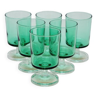 6 Luminarc Sweden Mint Green Glasses