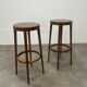 Paire de tabourets de bar Baumann