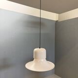 White 'Campana' hanging lamp by Joe Colombo for Stilnovo, Italy 1970s