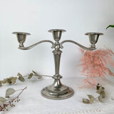 Silver candle holder 3 candles