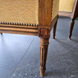 Louis XVI bergère armchairs, late 19th - early 20th century